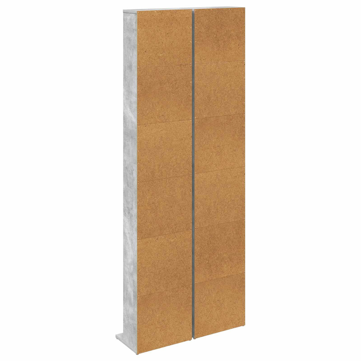CD Kast 2 st Betongrijs 33 x 23,5 x 175 cm Bewerkt hout