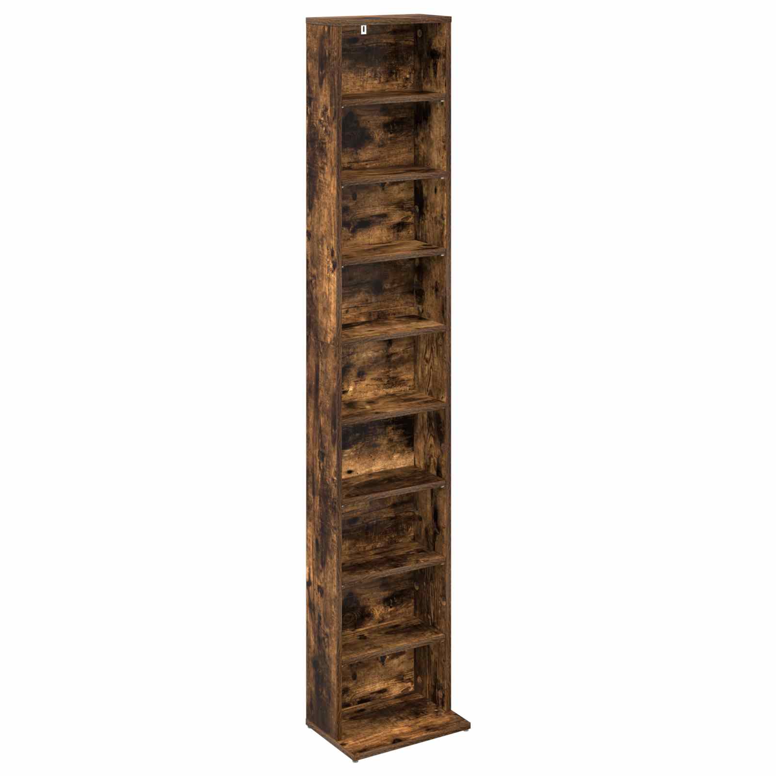 CD Kast Gerookt eiken 33 x 23,5 x 175 cm Bewerkt hout