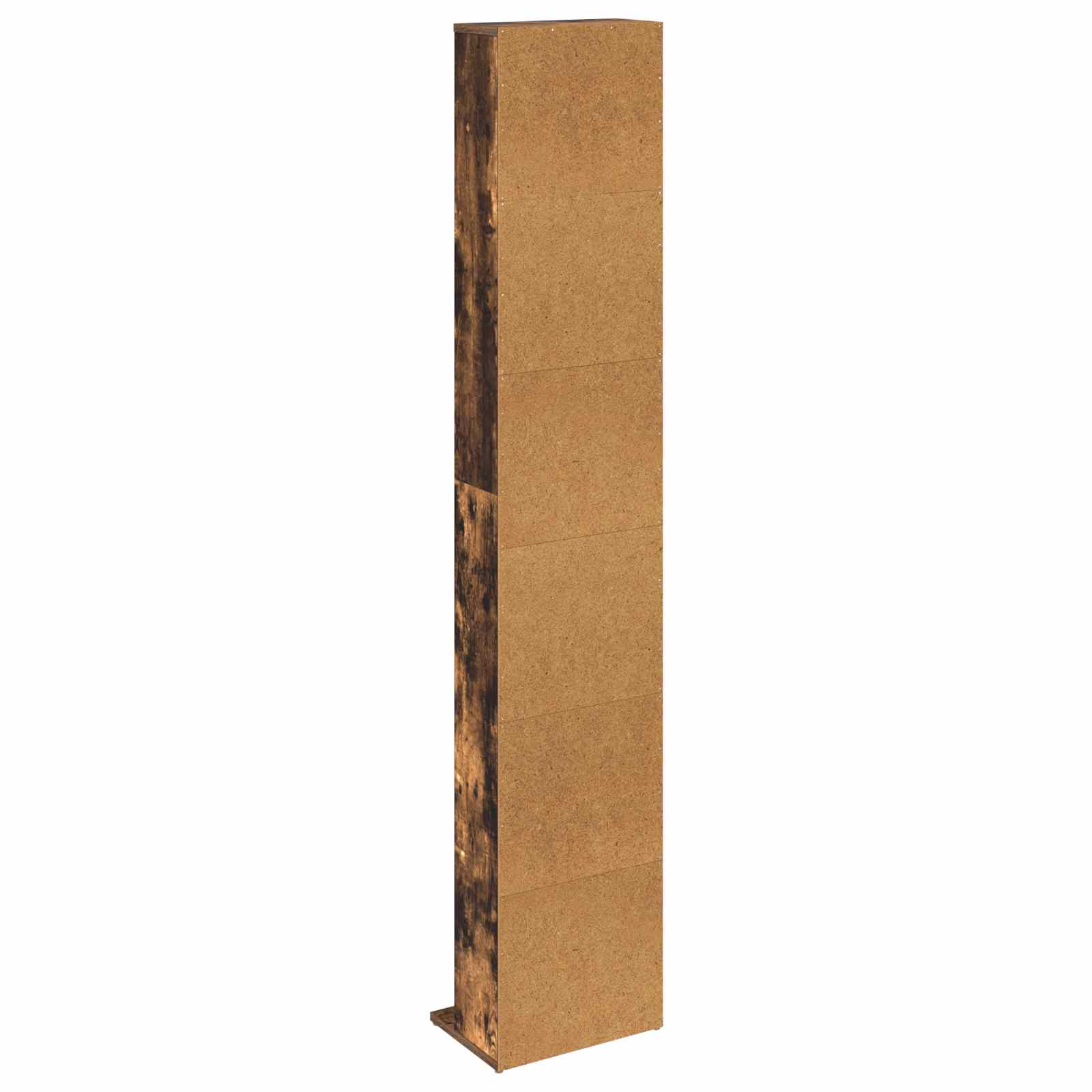 CD Kast Gerookt eiken 33 x 23,5 x 175 cm Bewerkt hout
