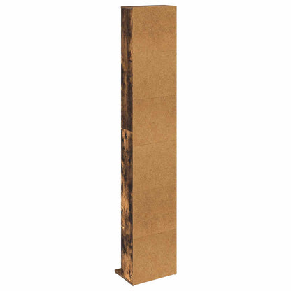 CD Kast Gerookt eiken 33 x 23,5 x 175 cm Bewerkt hout
