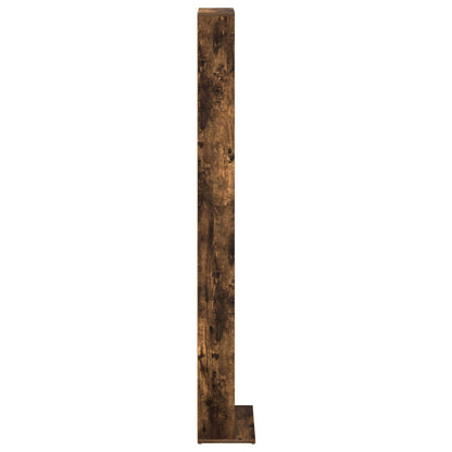 CD Kast Gerookt eiken 33 x 23,5 x 175 cm Bewerkt hout