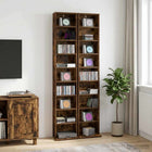 Cd kast set 2 st gerookt eiken 175 cm