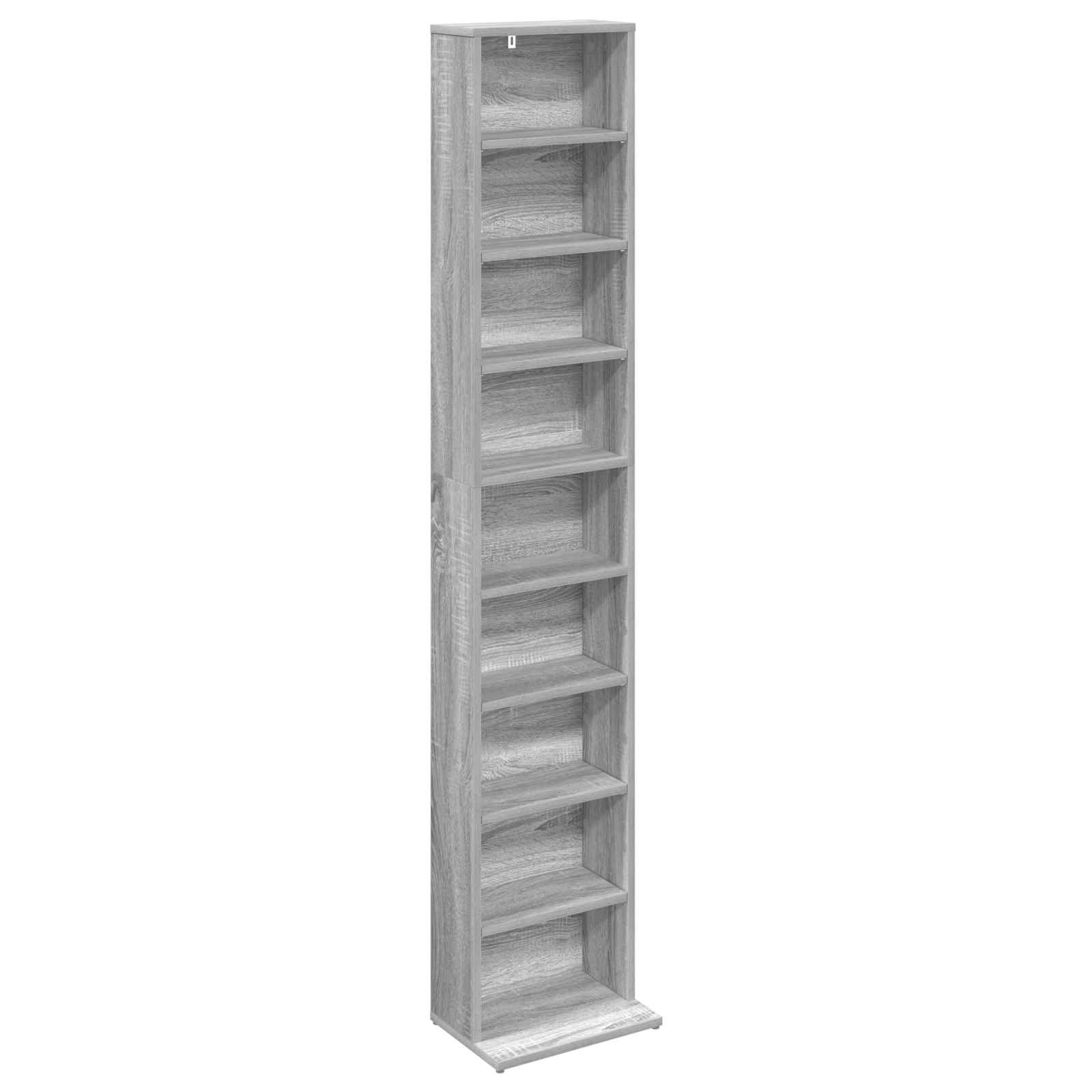 CD Kast Grijs Sonoma 33 x 23,5 x 175 cm Bewerkt hout