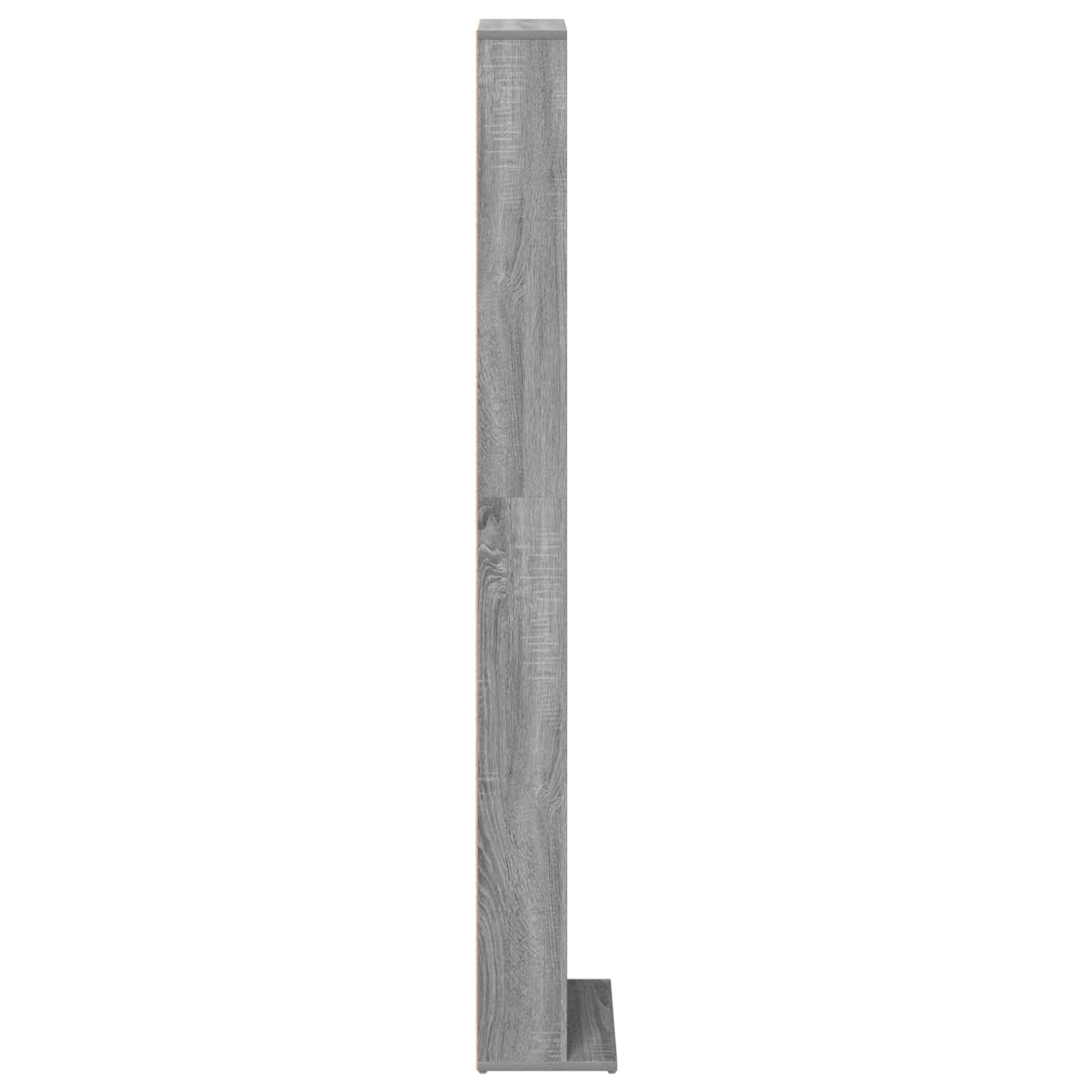CD Kast Grijs Sonoma 33 x 23,5 x 175 cm Bewerkt hout