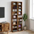 CD Kast 2 st Oud hout 33 x 23,5 x 175 cm Bewerkt hout