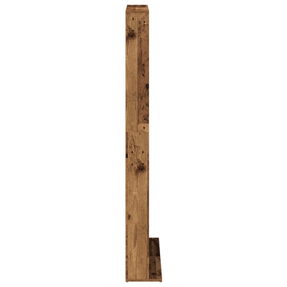 CD Kast 2 st Oud hout 33 x 23,5 x 175 cm Bewerkt hout