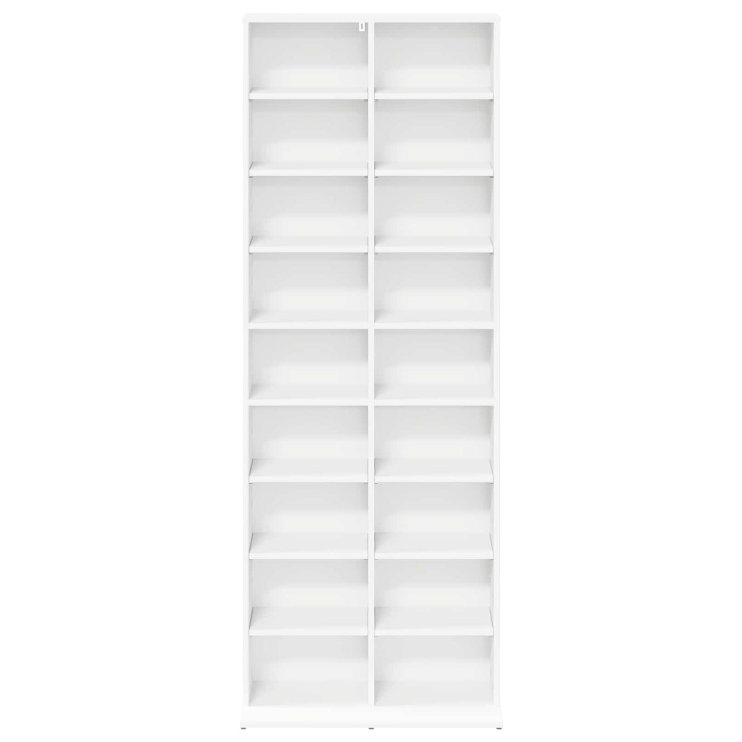 CD Kast Wit 65 x 23,5 x 175 cm Bewerkt hout