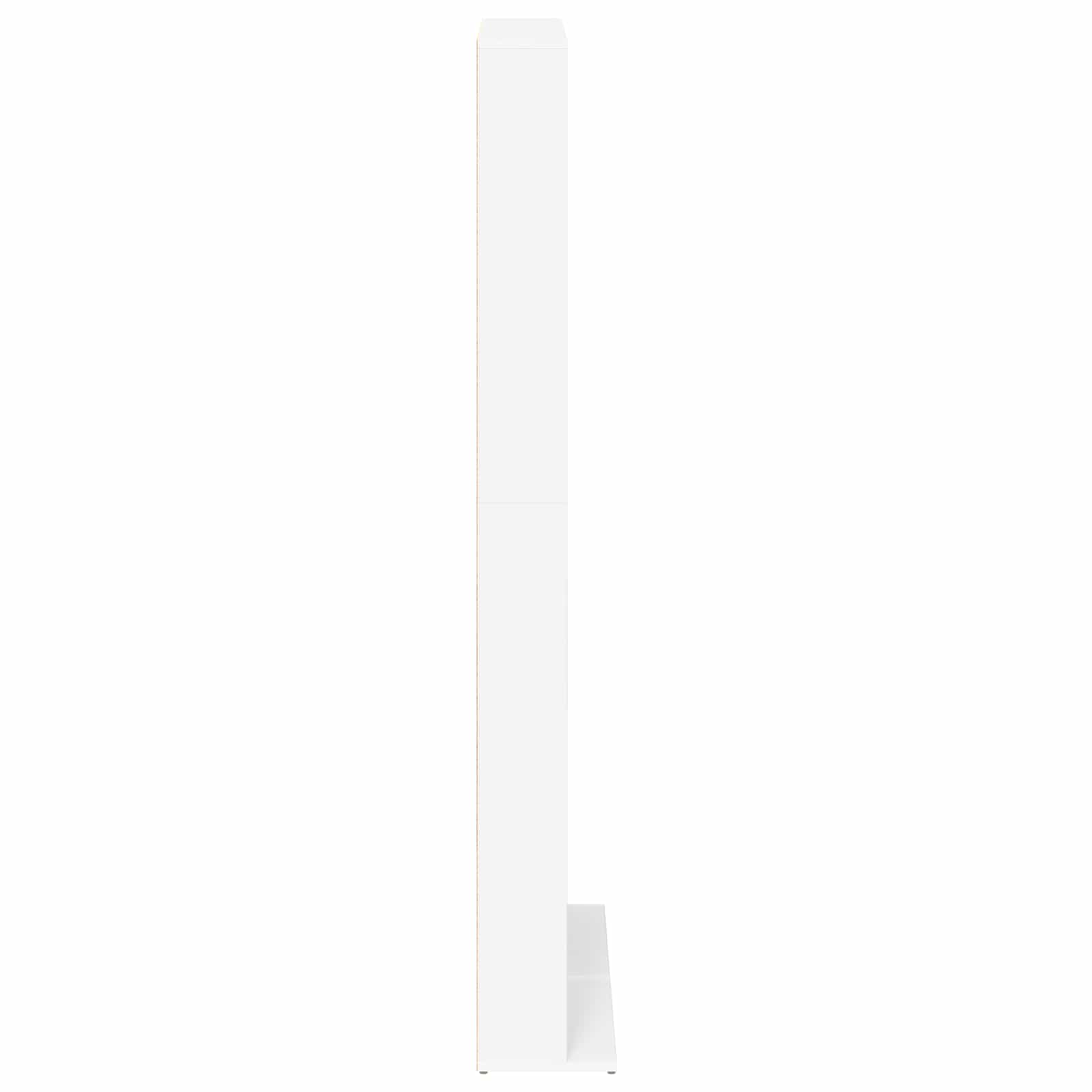CD Kast Wit 65 x 23,5 x 175 cm Bewerkt hout