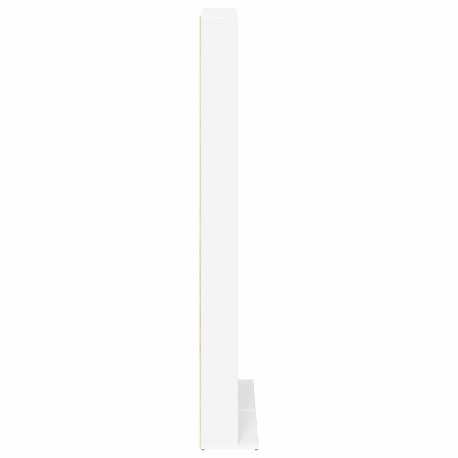 CD Kast Wit 65 x 23,5 x 175 cm Bewerkt hout