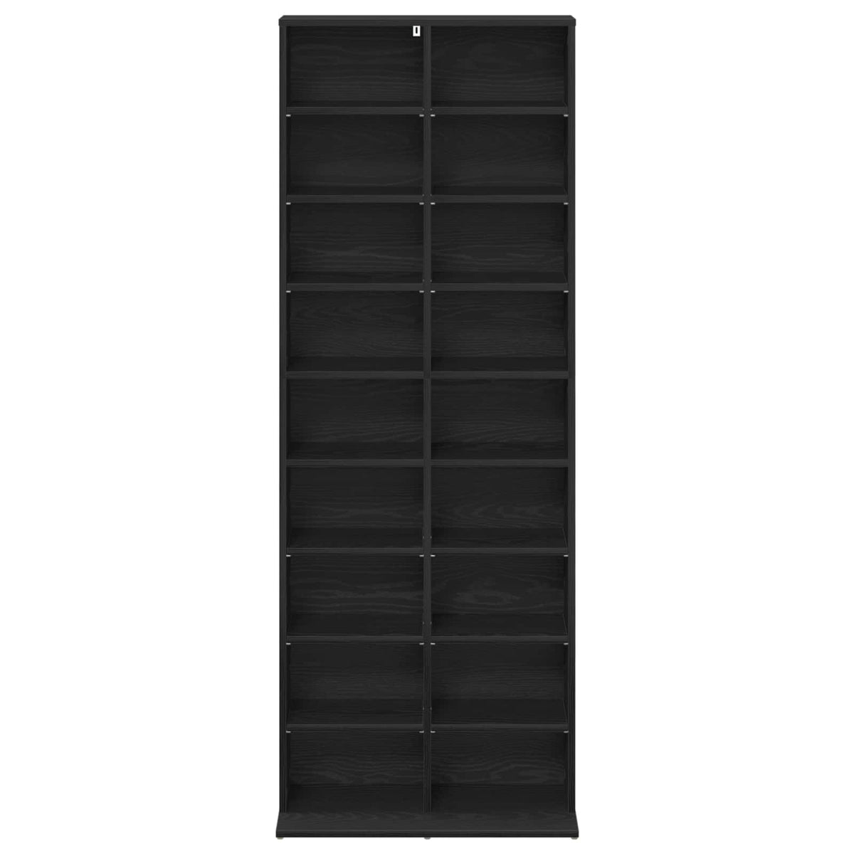 CD Kast Zwart eiken 65 x 23,5 x 175 cm Bewerkt hout