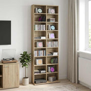 Cd kast 65x23,5x175 cm sonoma eiken