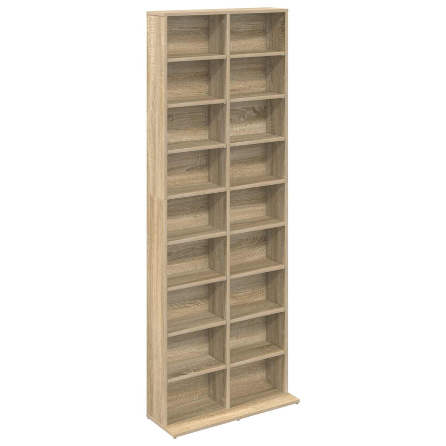 CD Kast Sonoma Eiken 65 x 23,5 x 175 cm Bewerkt hout