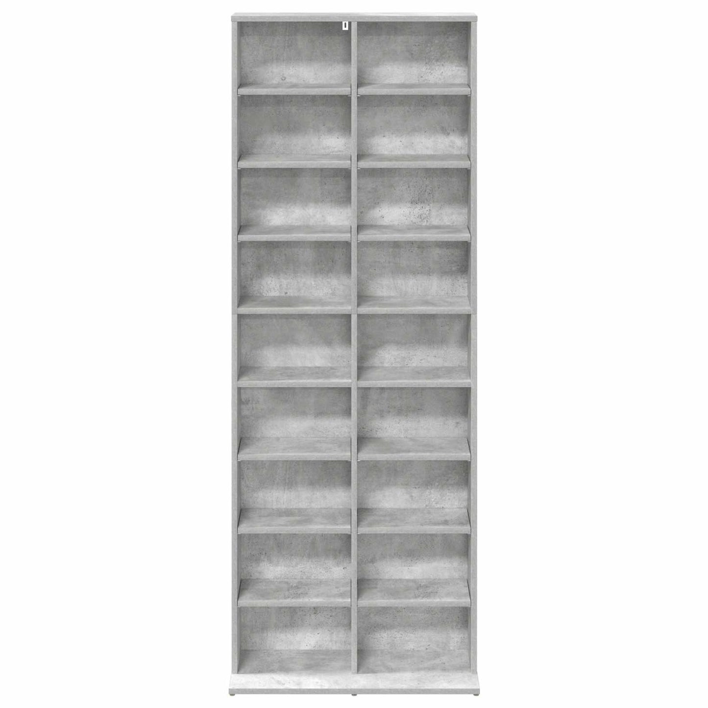 CD Kast Betongrijs 65 x 23,5 x 175 cm Bewerkt hout
