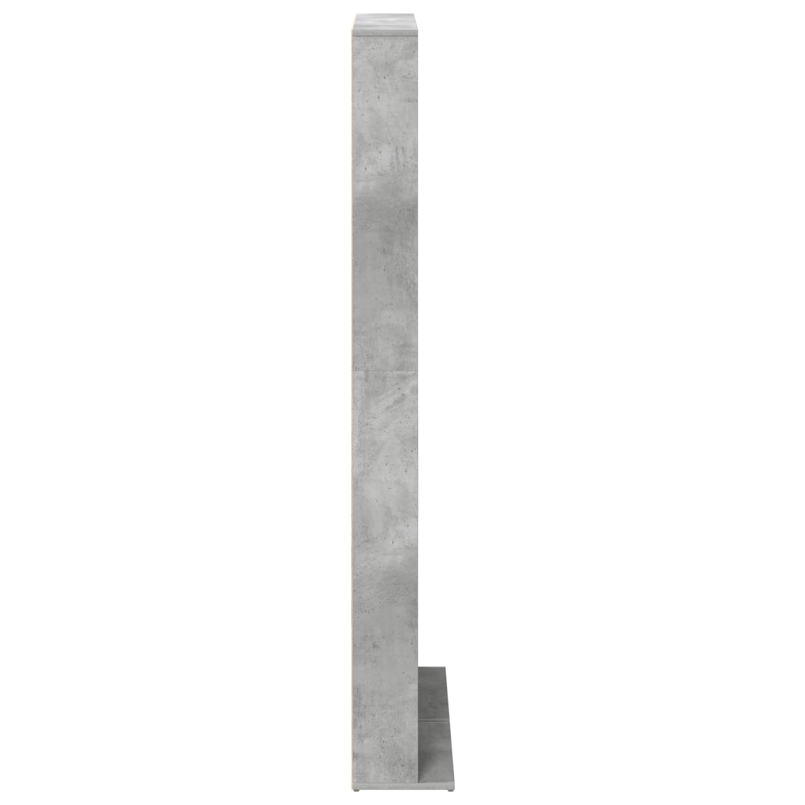 CD Kast Betongrijs 65 x 23,5 x 175 cm Bewerkt hout
