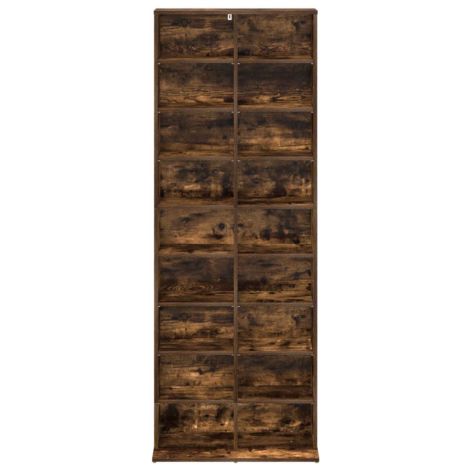 CD Kast Gerookt eiken 65 x 23,5 x 175 cm Bewerkt hout