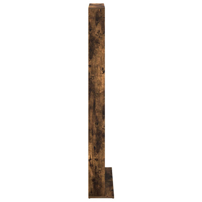 CD Kast Gerookt eiken 65 x 23,5 x 175 cm Bewerkt hout
