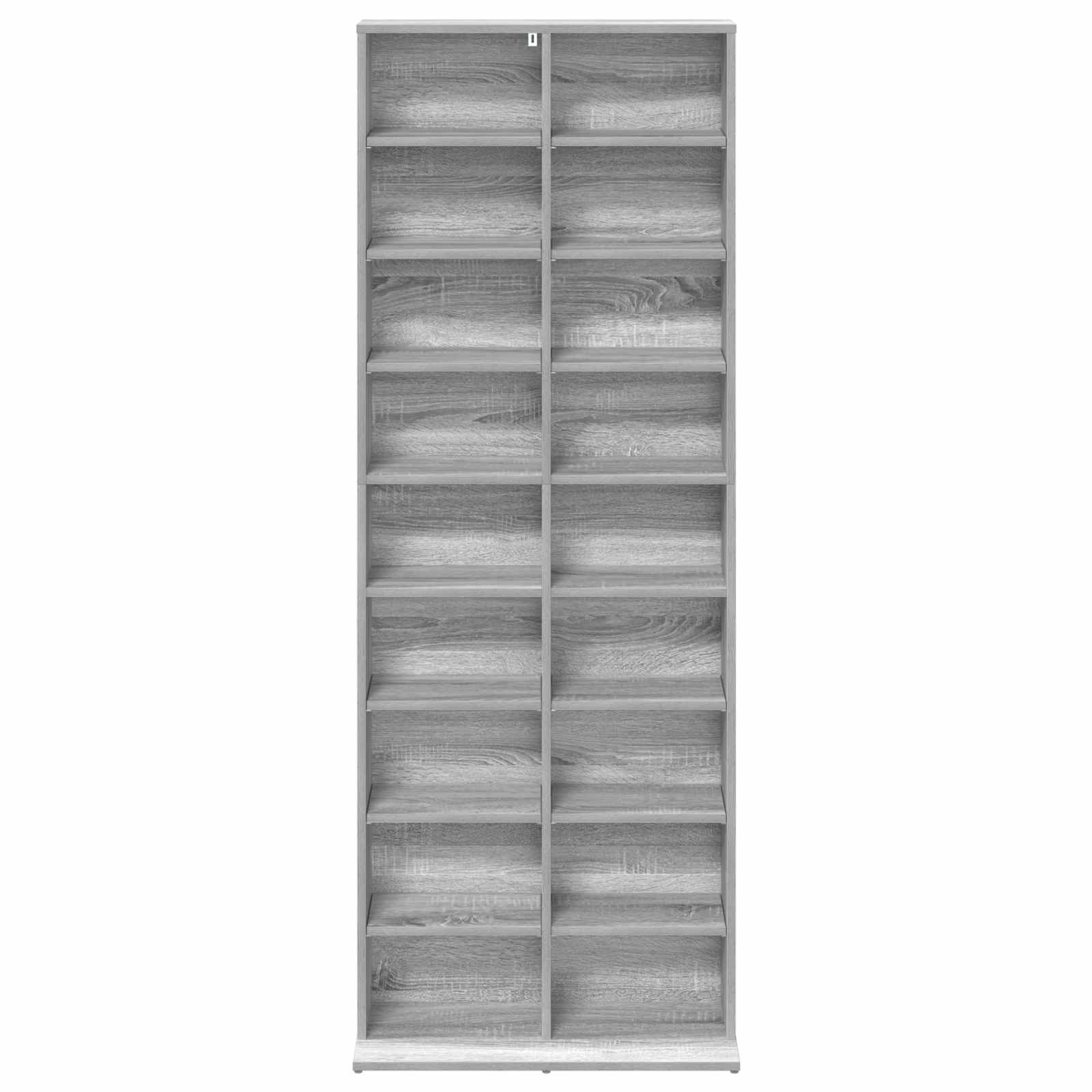 CD Kast Grijs Sonoma 65 x 23,5 x 175 cm Bewerkt hout