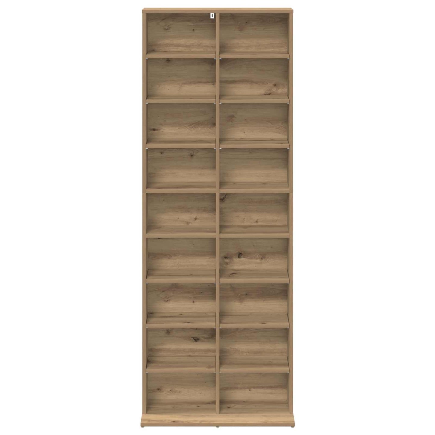 CD Kast Artisanaal eiken 65 x 23,5 x 175 cm Bewerkt hout