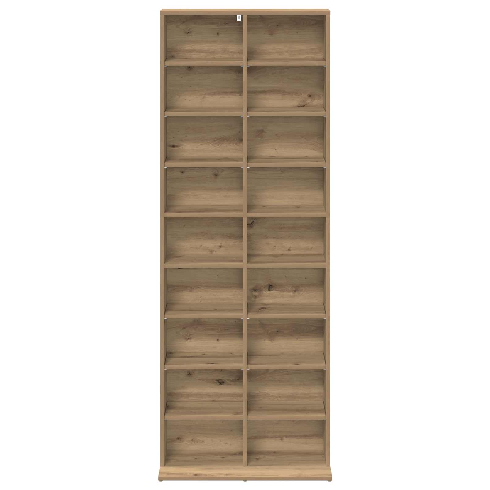 CD Kast Artisanaal eiken 65 x 23,5 x 175 cm Bewerkt hout