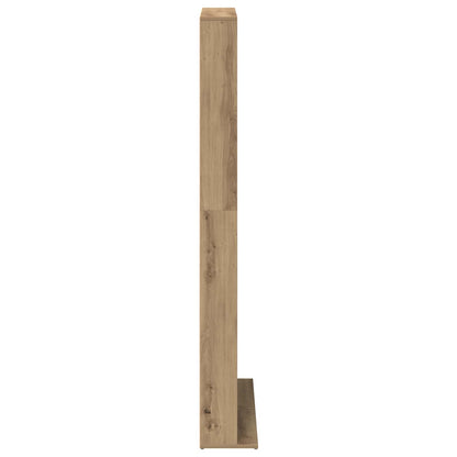 CD Kast Artisanaal eiken 65 x 23,5 x 175 cm Bewerkt hout
