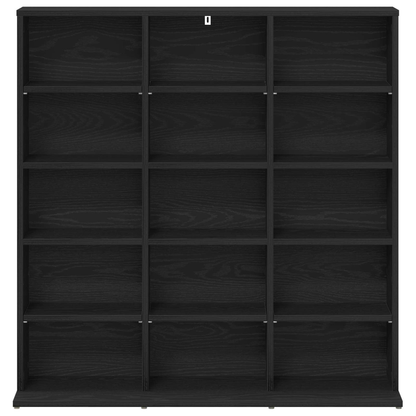 CD Kast Zwart eiken 96 x 23,5 x 97,5 cm Bewerkt hout
