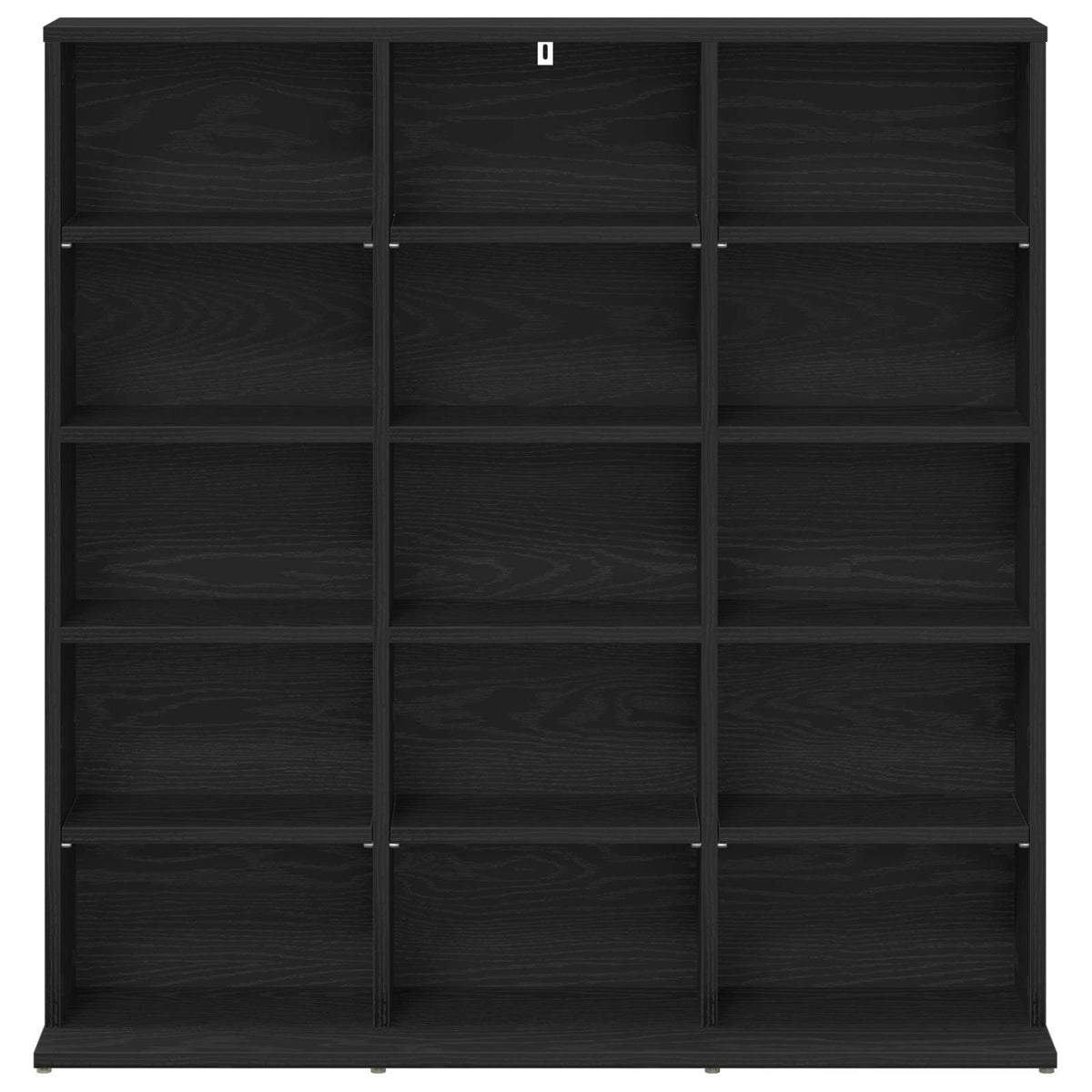 CD Kast Zwart eiken 96 x 23,5 x 97,5 cm Bewerkt hout