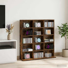 CD Kast Gerookt eiken 96 x 23,5 x 97,5 cm Bewerkt hout