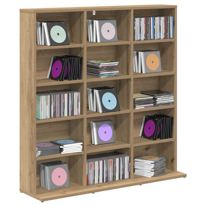 CD Kast Artisanaal eiken 96 x 23,5 x 97,5 cm Bewerkt hout