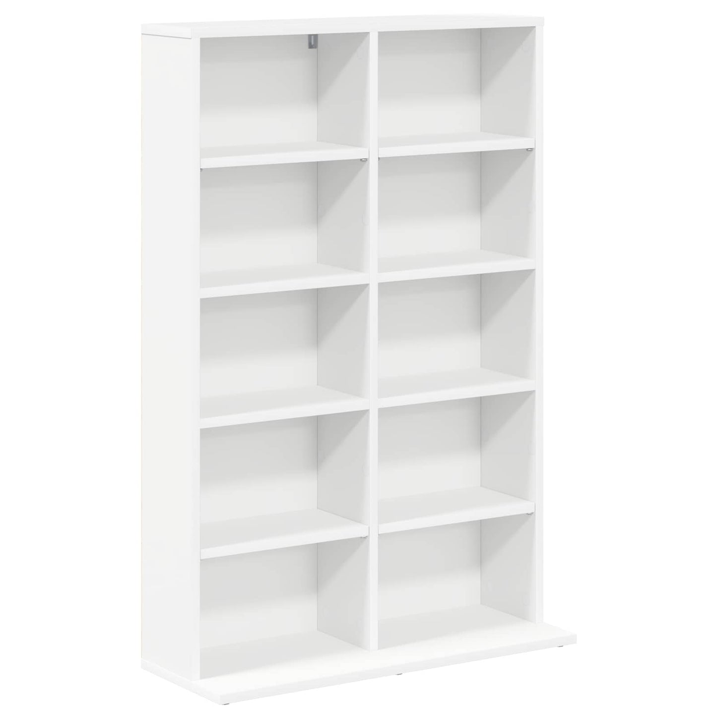 CD Kast 2 st Wit 65 x 23,5 x 97,5 cm Bewerkt hout