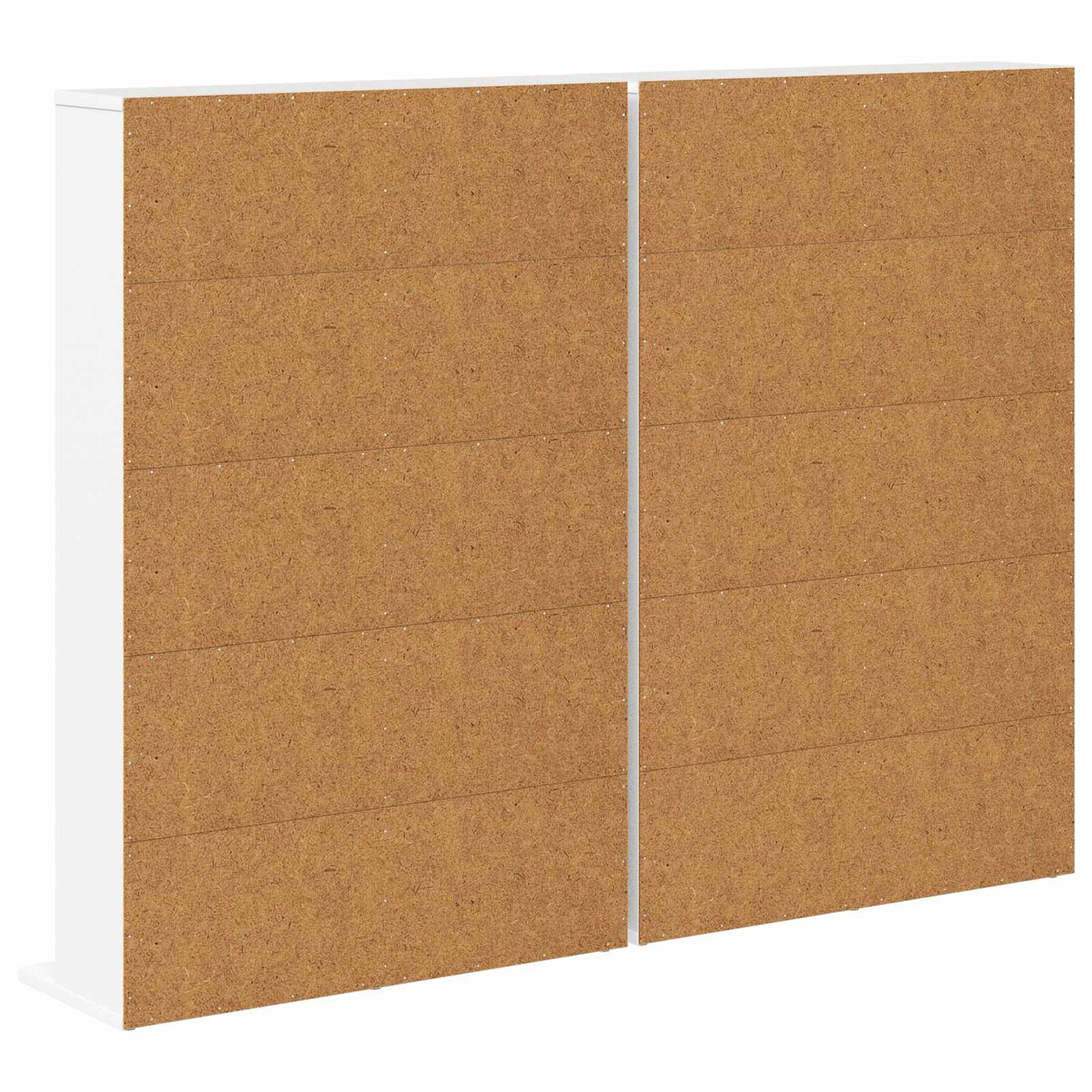 CD Kast 2 st Wit 65 x 23,5 x 97,5 cm Bewerkt hout