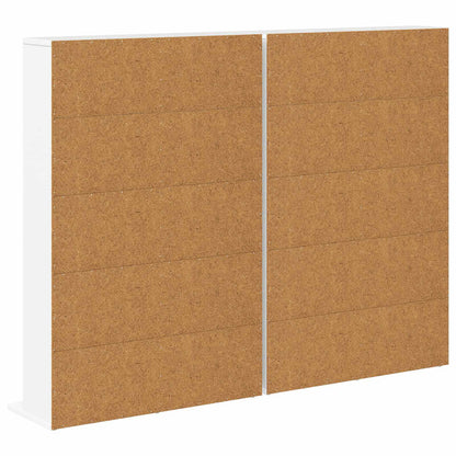CD Kast 2 st Wit 65 x 23,5 x 97,5 cm Bewerkt hout
