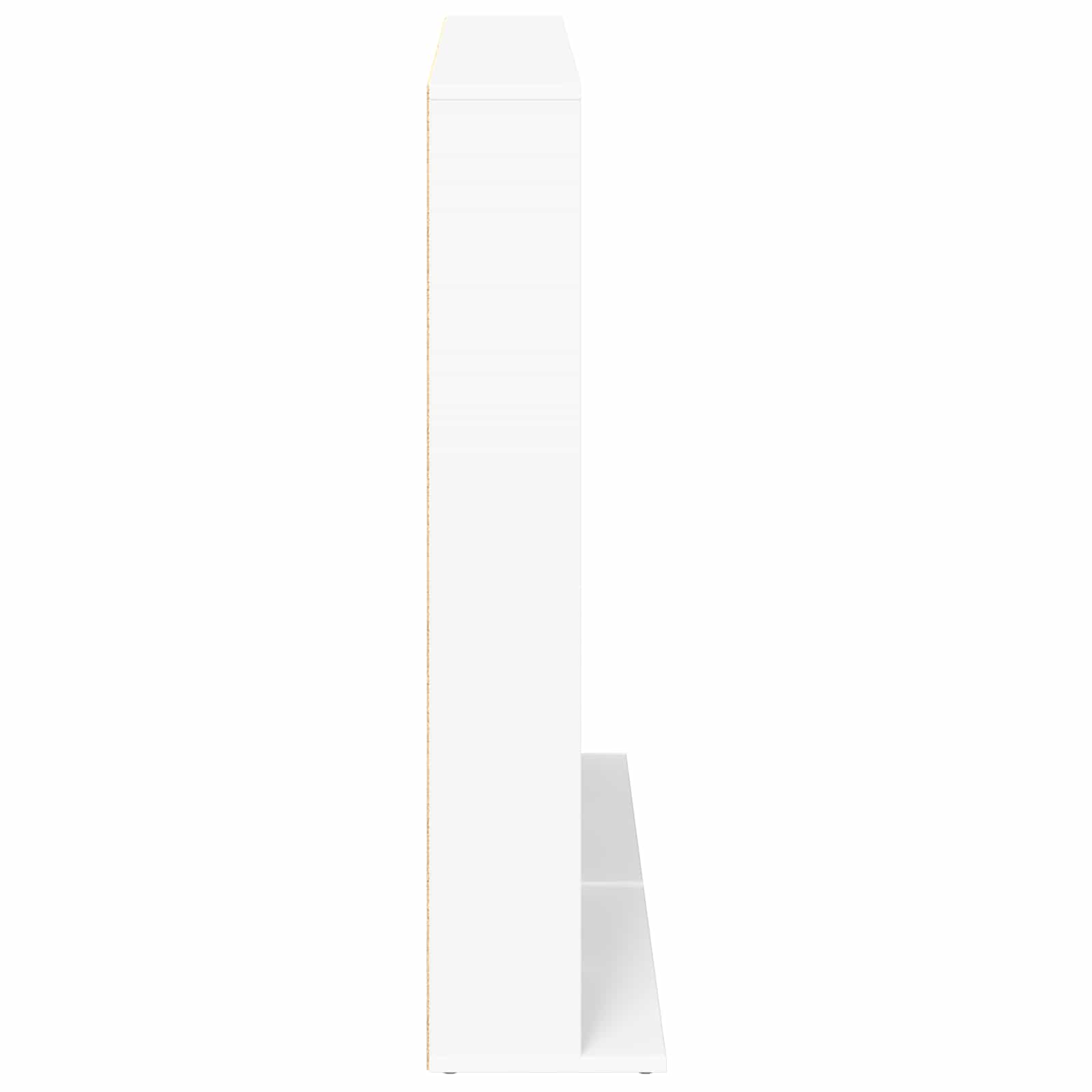 CD Kast 2 st Wit 65 x 23,5 x 97,5 cm Bewerkt hout