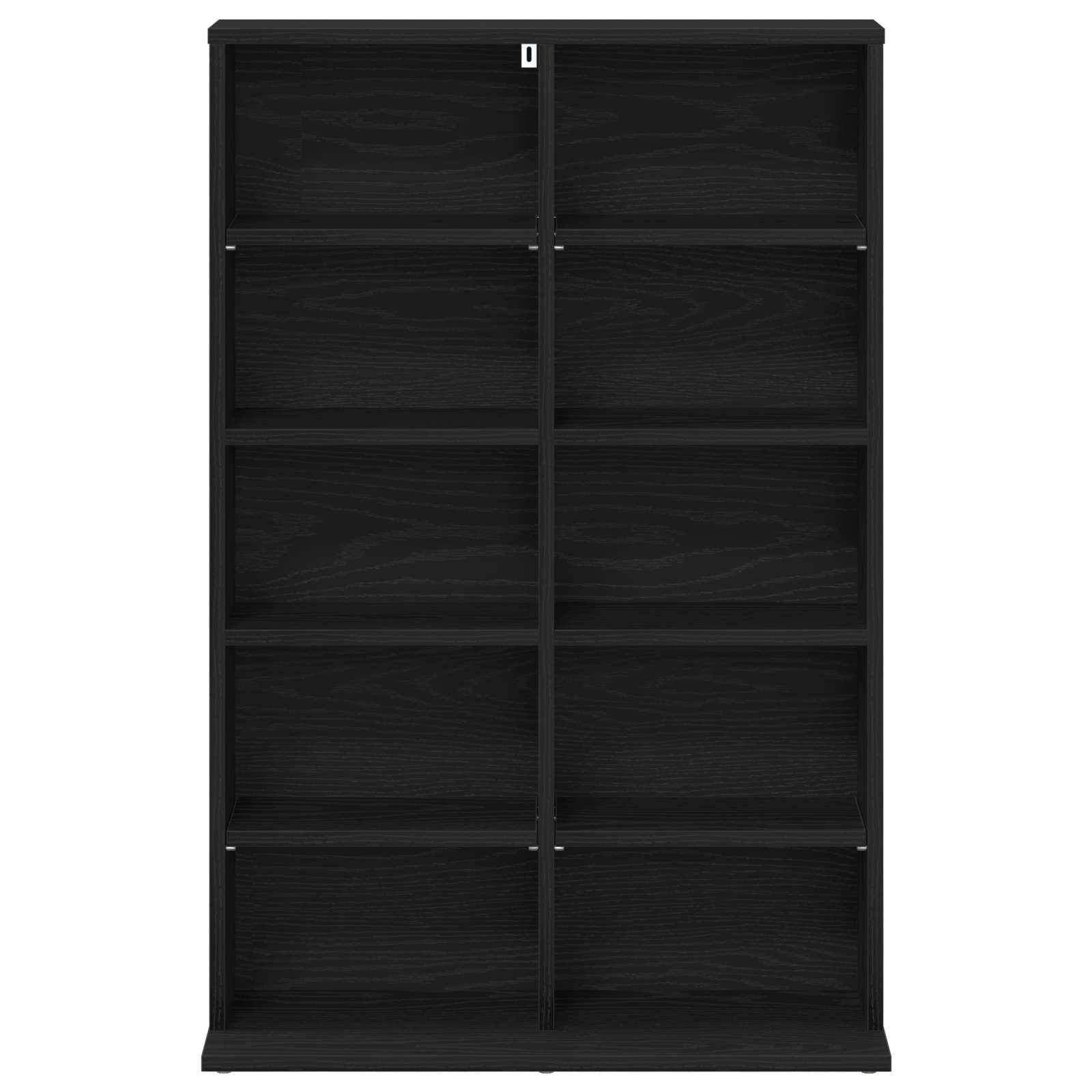 CD Kast Zwart eiken 65 x 23,5 x 97,5 cm Bewerkt hout