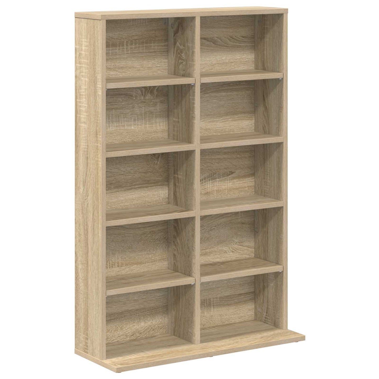 CD Kast 2 st Sonoma Eiken 65 x 23,5 x 97,5 cm Bewerkt hout
