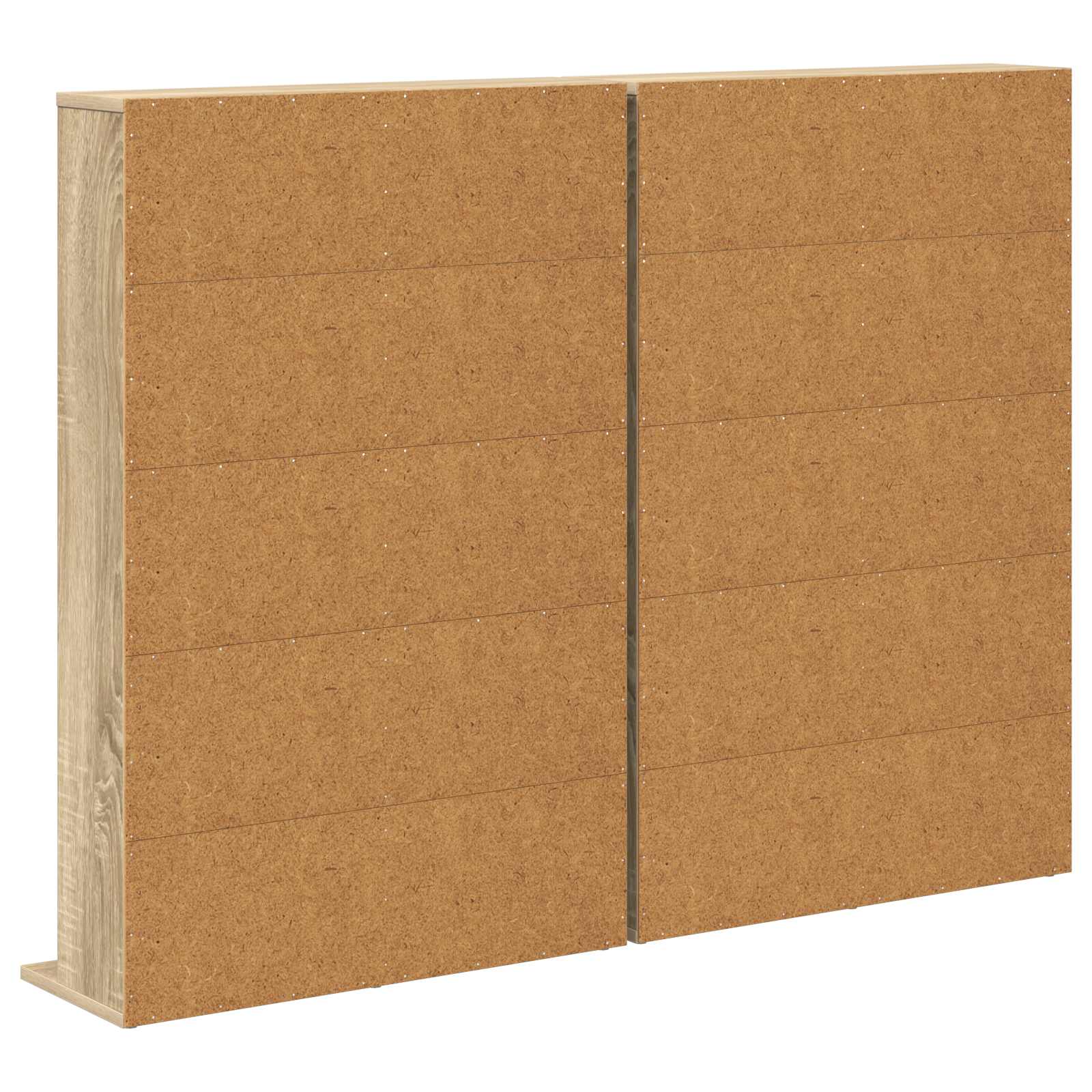 CD Kast 2 st Sonoma Eiken 65 x 23,5 x 97,5 cm Bewerkt hout