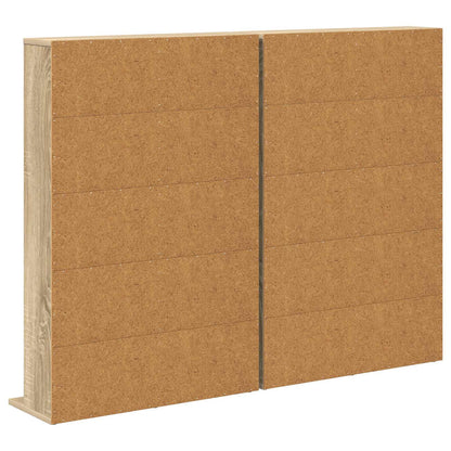 CD Kast 2 st Sonoma Eiken 65 x 23,5 x 97,5 cm Bewerkt hout