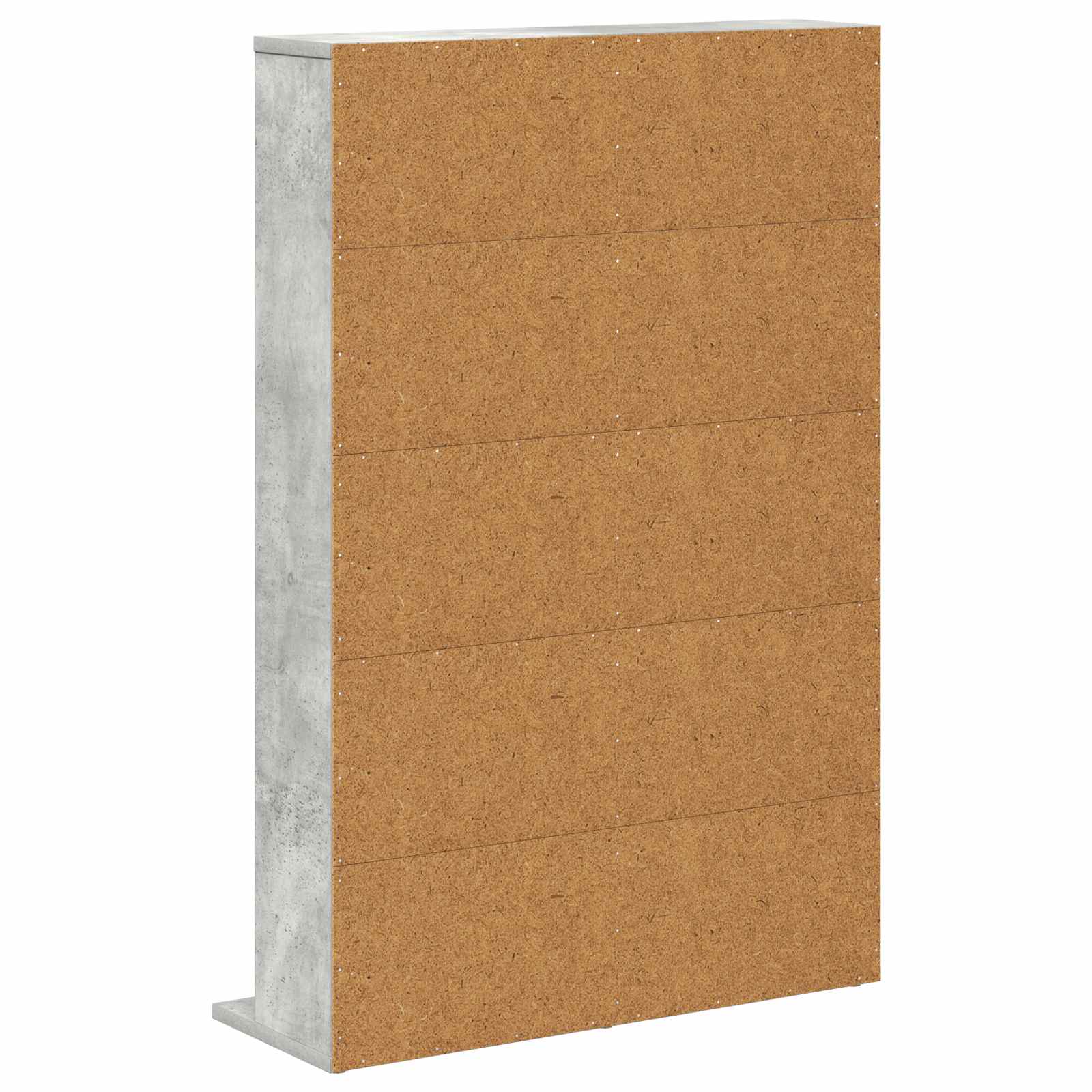 CD Kast Betongrijs 65 x 23,5 x 97,5 cm Bewerkt hout