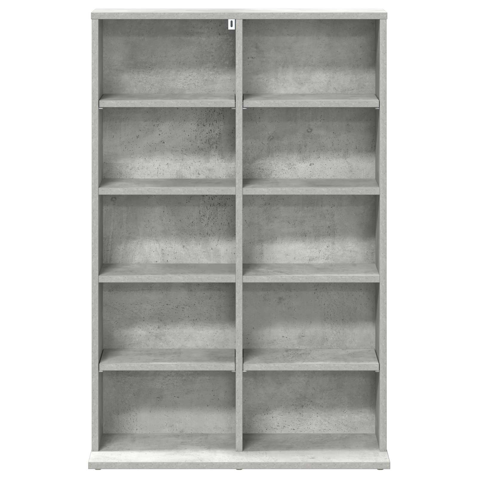CD Kast Betongrijs 65 x 23,5 x 97,5 cm Bewerkt hout