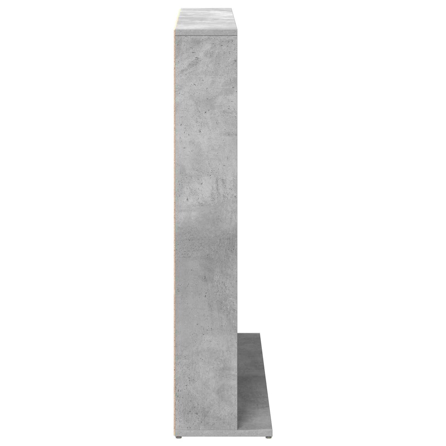 CD Kast Betongrijs 65 x 23,5 x 97,5 cm Bewerkt hout