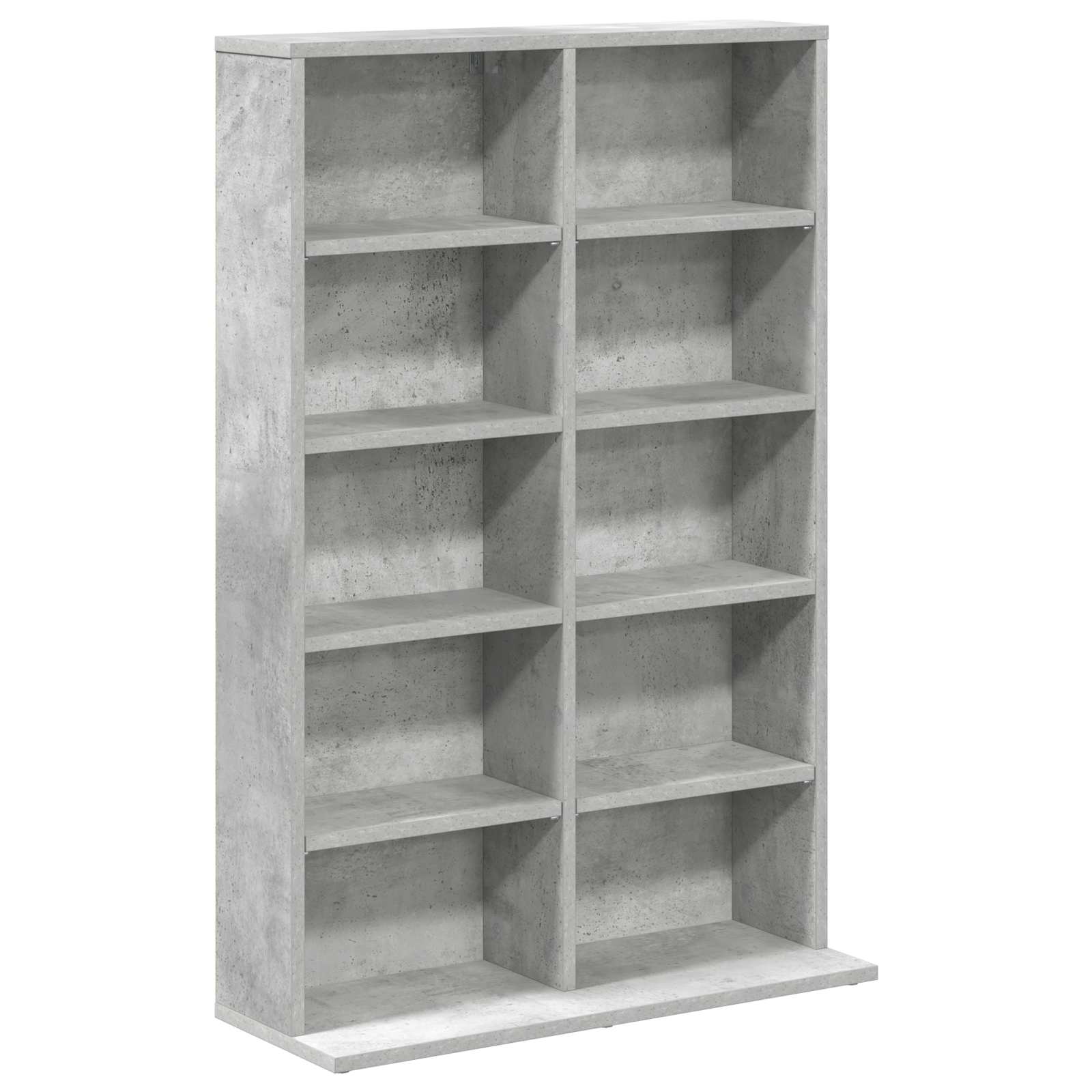 CD Kast 2 st Betongrijs 65 x 23,5 x 97,5 cm Bewerkt hout