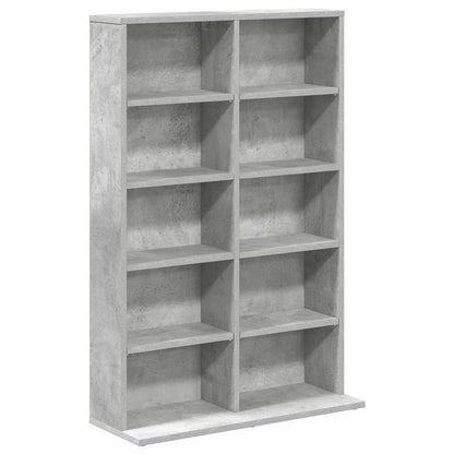 CD Kast 2 st Betongrijs 65 x 23,5 x 97,5 cm Bewerkt hout