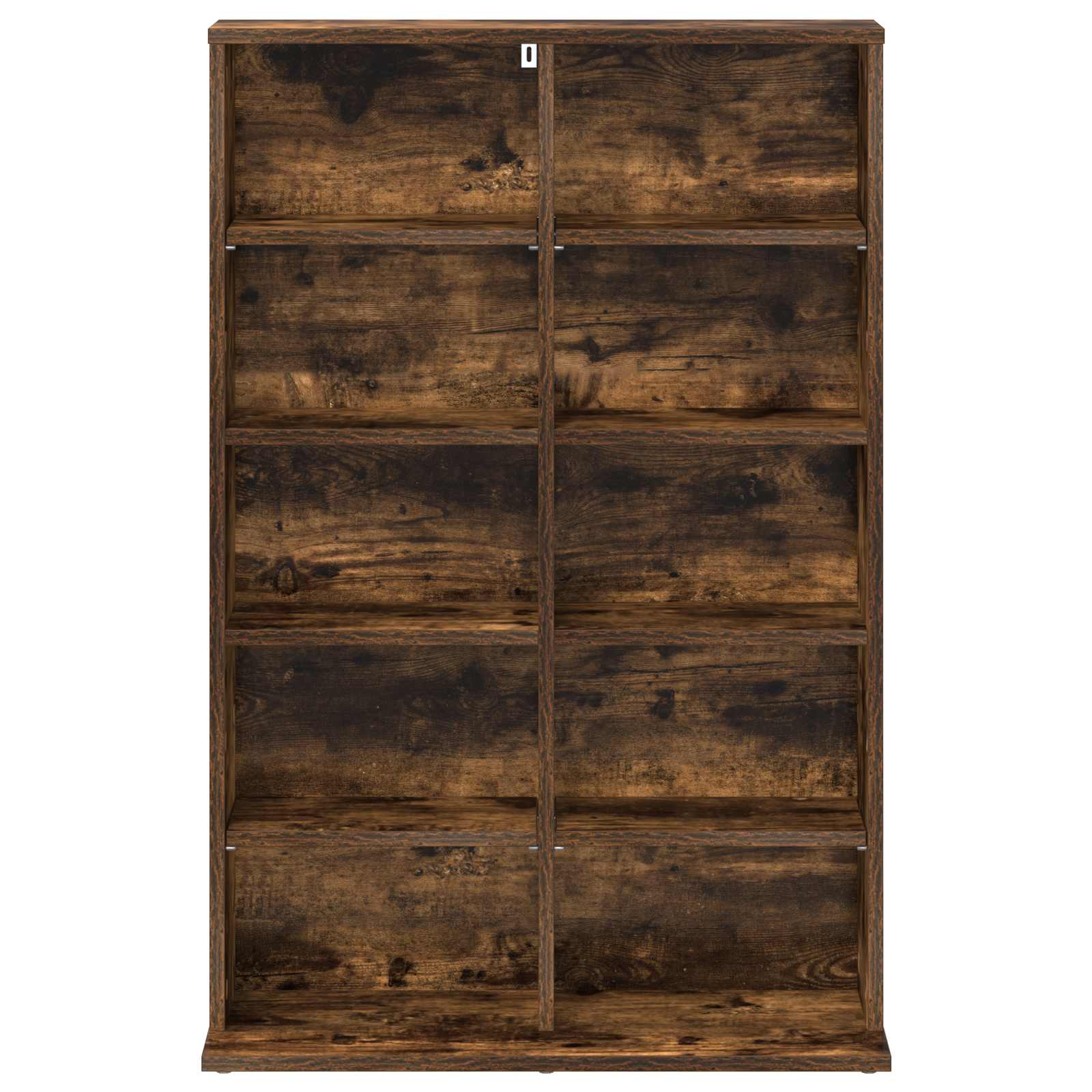 CD Kast Gerookt eiken 65 x 23,5 x 97,5 cm Bewerkt hout