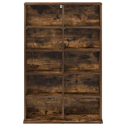 CD Kast Gerookt eiken 65 x 23,5 x 97,5 cm Bewerkt hout