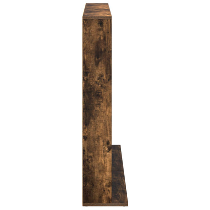 CD Kast 2 st Gerookt eiken 65 x 23,5 x 97,5 cm Bewerkt hout
