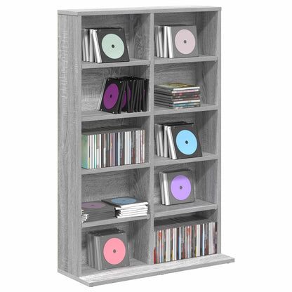CD Kast Grijs Sonoma 65 x 23,5 x 97,5 cm Bewerkt hout