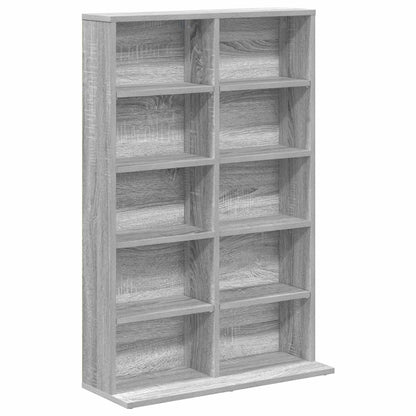 CD Kast 2 st Grijs Sonoma 65 x 23,5 x 97,5 cm Bewerkt hout
