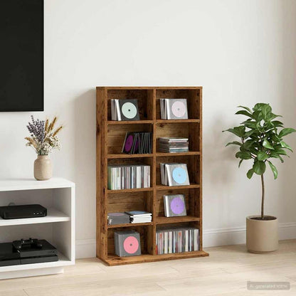 CD Kast Oud hout 65 x 23,5 x 97,5 cm Bewerkt hout