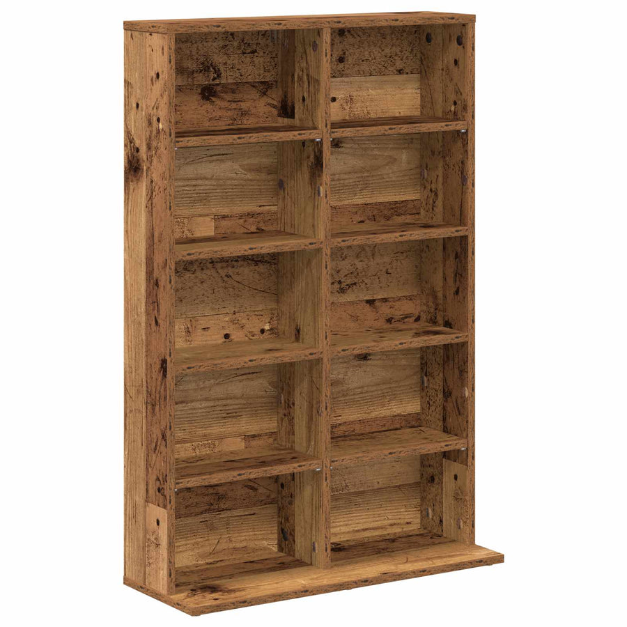 CD Kast Oud hout 65 x 23,5 x 97,5 cm Bewerkt hout