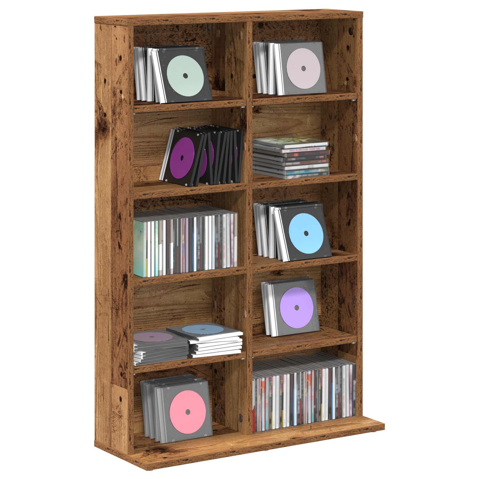 CD Kast Oud hout 65 x 23,5 x 97,5 cm Bewerkt hout