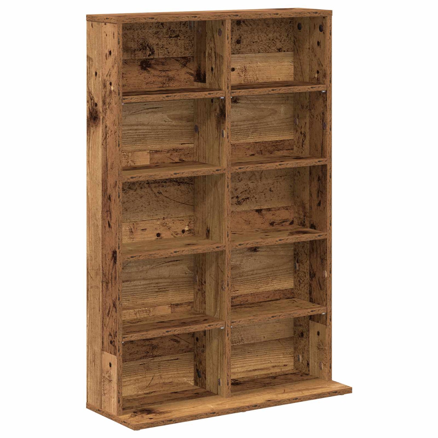 CD Kast 2 st Oud hout 65 x 23,5 x 97,5 cm Bewerkt hout